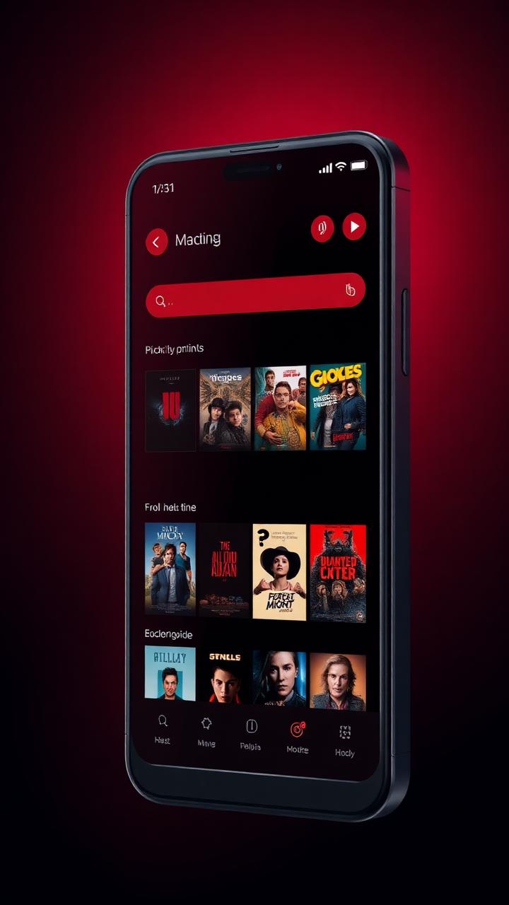 Aplicativo Prime Flix rodando em um smartphone Android